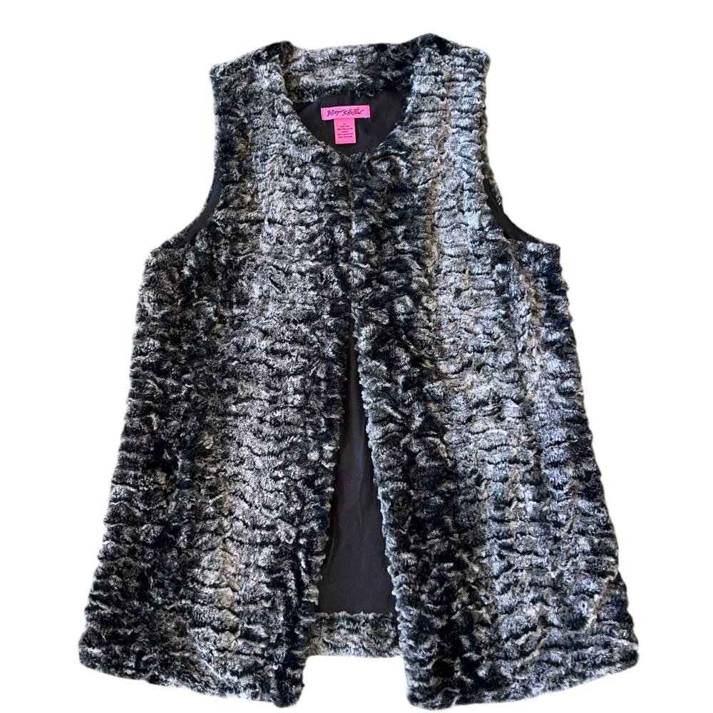 Betsey Johnson Faux Fur Vest
